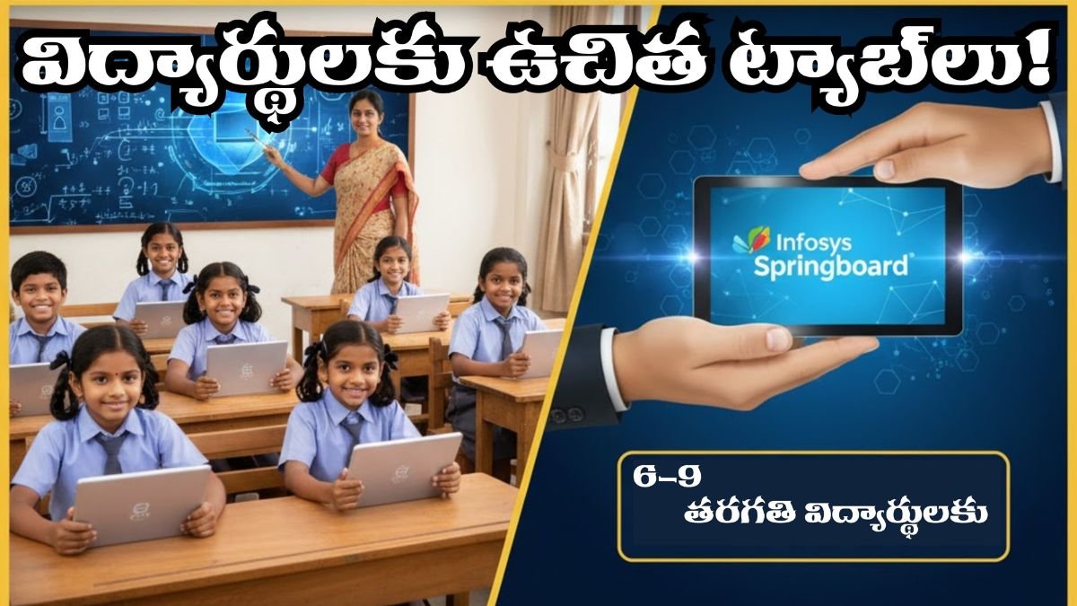 AP Govt Free Tabs For 6-9 Students