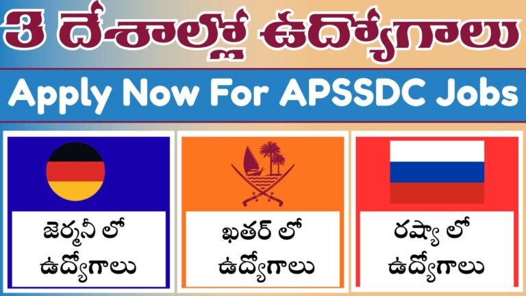 APSSDC Foreign Jobs Qatar Germany Russia