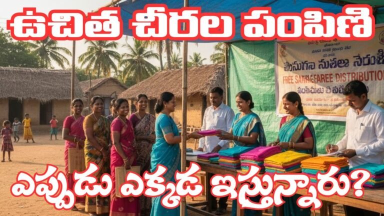 Free Sarees For DWCRA Womens