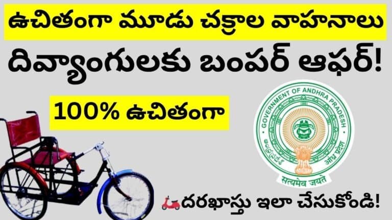 AP Three Wheeler Subsidy Scheme With Free Subsidy