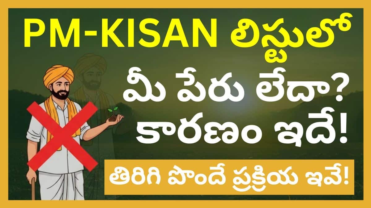 PM Kisan List Name Deleted Reasons and Recovered Process