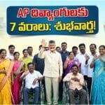 AP CM Chandrababu 7 Benefits for Differently Abled Persons