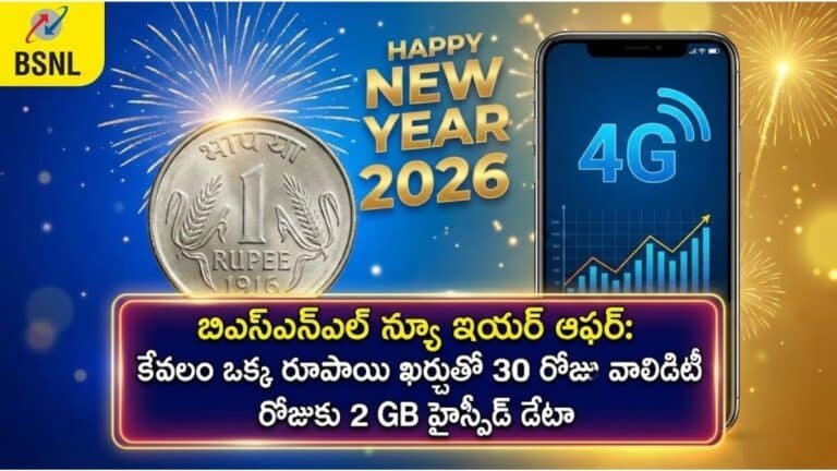 BSNl New Year Offer 2026 Huge Benefits