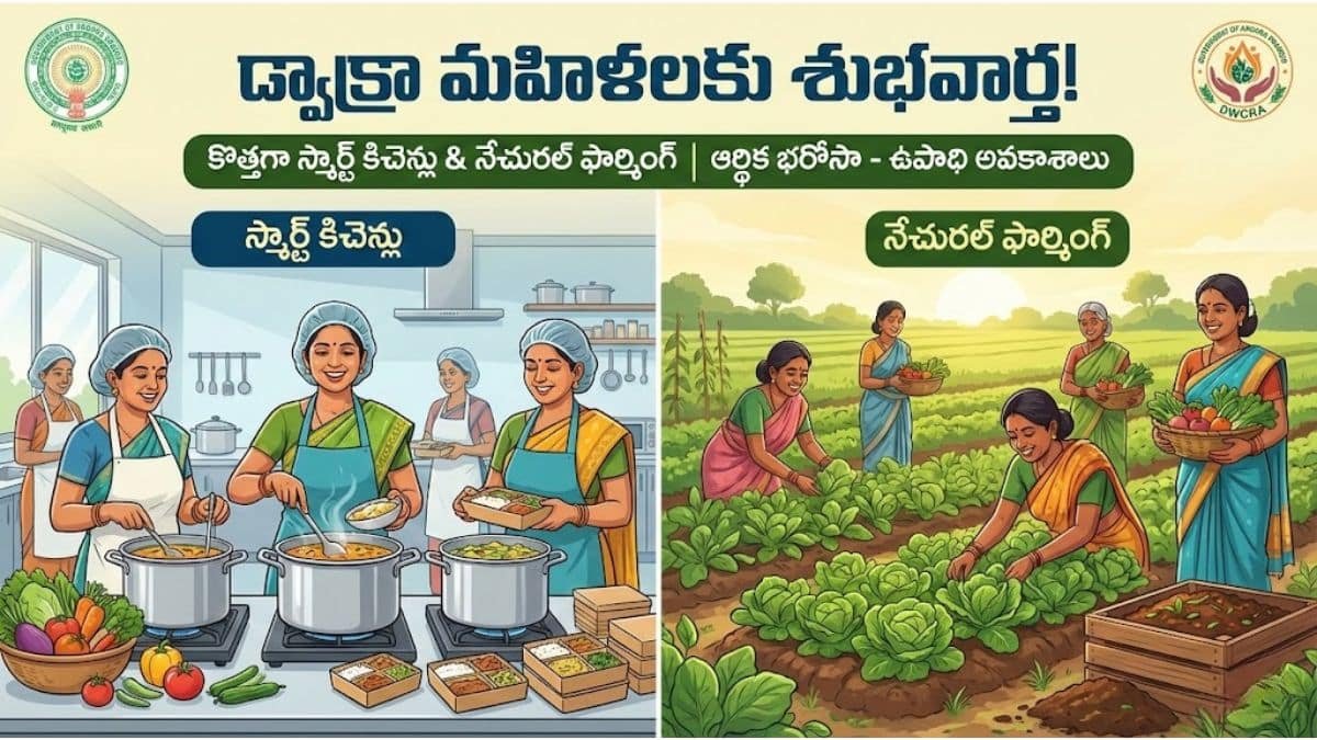 DWCRA Women Benefits Smart Kitchens Natural Farming AP
