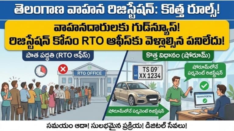 New Vehicle Registration Rules 2026 Details Telugu