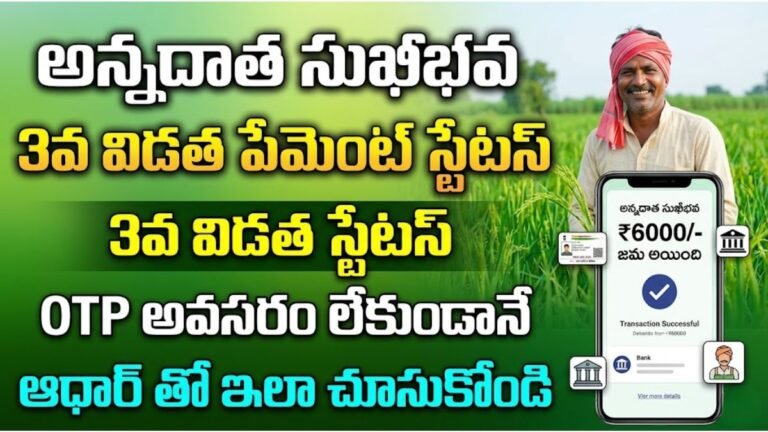 Annadata Sukhibhava 3rd Installment Status Check 2026